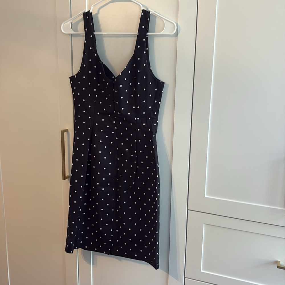 Guess Blue Sheath Mini Dress V-Neck Sleeveless - Picture 5 of 6